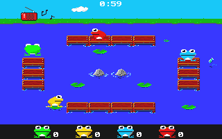 Frogs atari screenshot